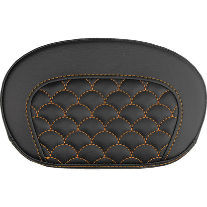Saddlemen Mini Contour Sissy Bar Pad - Dragon Scale - Orange Stitch [MPN: 061020903]_2525869