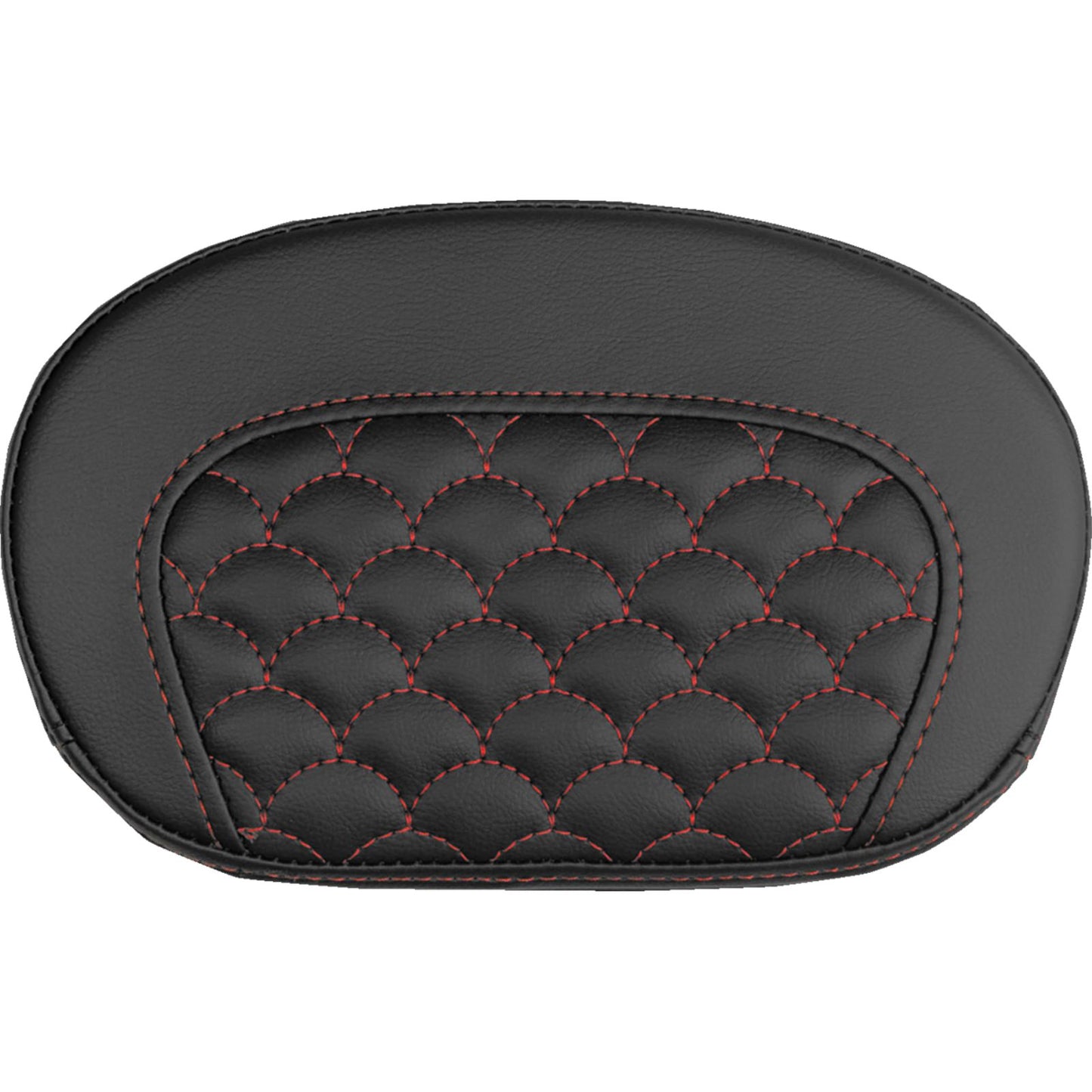 Saddlemen Mini Contour Sissy Bar Pad - Dragon Scale - Red Stitch [MPN: 061020904]_2147532