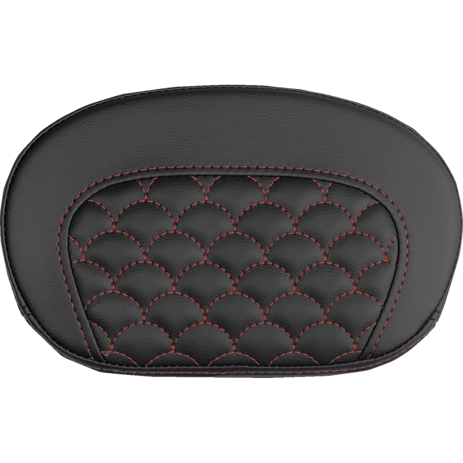 Saddlemen Mini Contour Sissy Bar Pad - Dragon Scale - Red Stitch [MPN: 061020904]_2147532