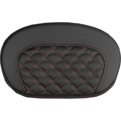 Saddlemen Mini Contour Sissy Bar Pad - Dragon Scale - Red Stitch [MPN: 061020904]_2147532