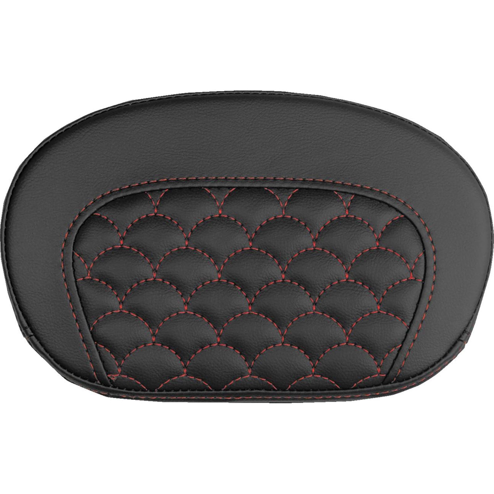 Saddlemen Mini Contour Sissy Bar Pad - Dragon Scale - Red Stitch [MPN: 061020904]_2525870