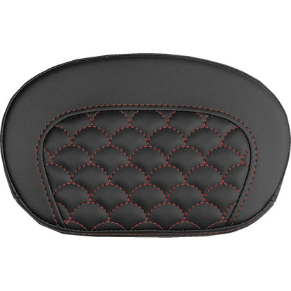 Saddlemen Mini Contour Sissy Bar Pad - Dragon Scale - Red Stitch [MPN: 061020904]_2525870