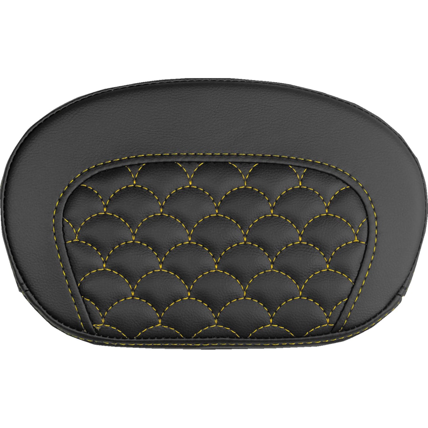 Saddlemen Mini Contour Sissy Bar Pad - Dragon Scale - Gold Stitch [MPN: 061020907]_2147638