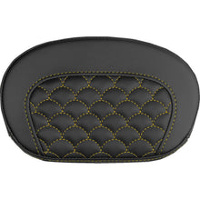Saddlemen Mini Contour Sissy Bar Pad - Dragon Scale - Gold Stitch [MPN: 061020907]_2147638