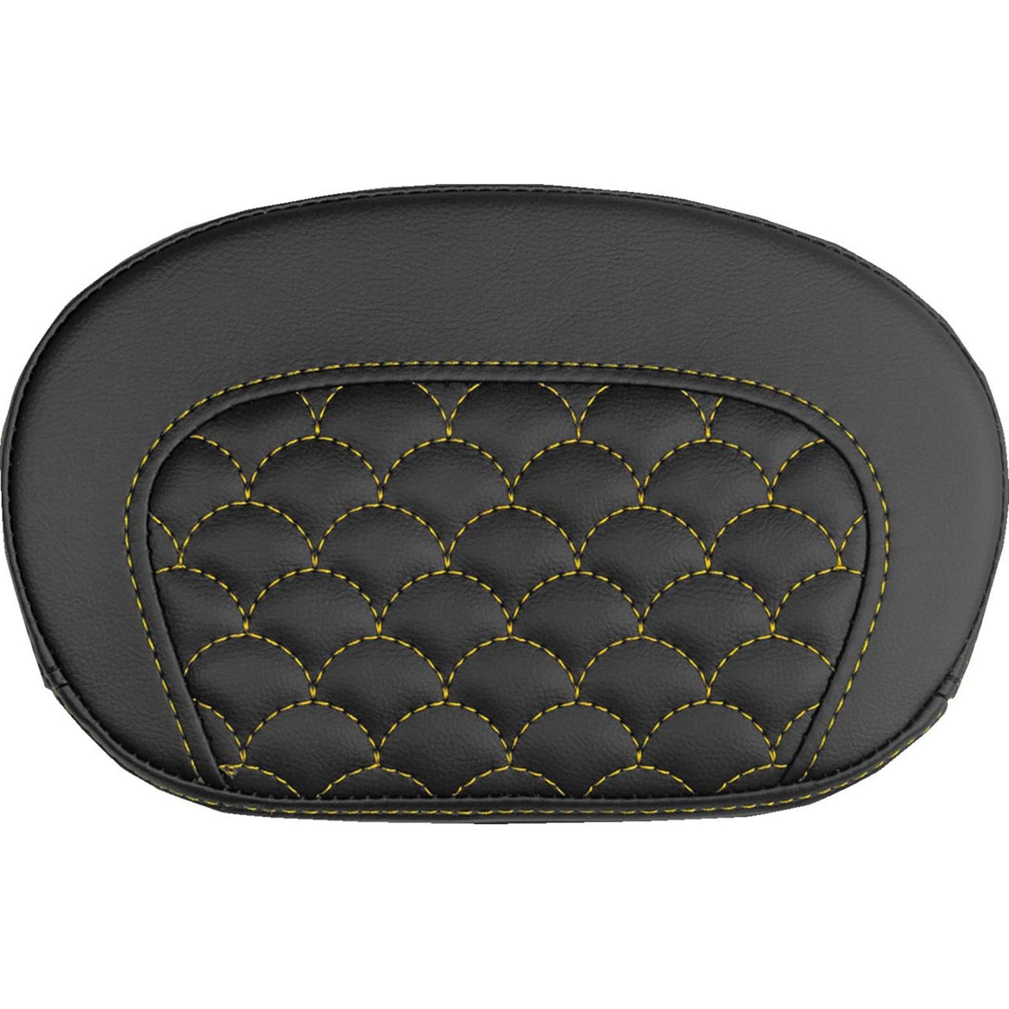 Saddlemen Mini Contour Sissy Bar Pad - Dragon Scale - Gold Stitch [MPN: 061020907]_2525873
