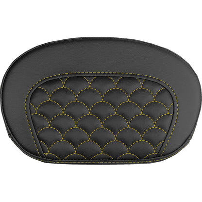 Saddlemen Mini Contour Sissy Bar Pad - Dragon Scale - Gold Stitch [MPN: 061020907]_2525873