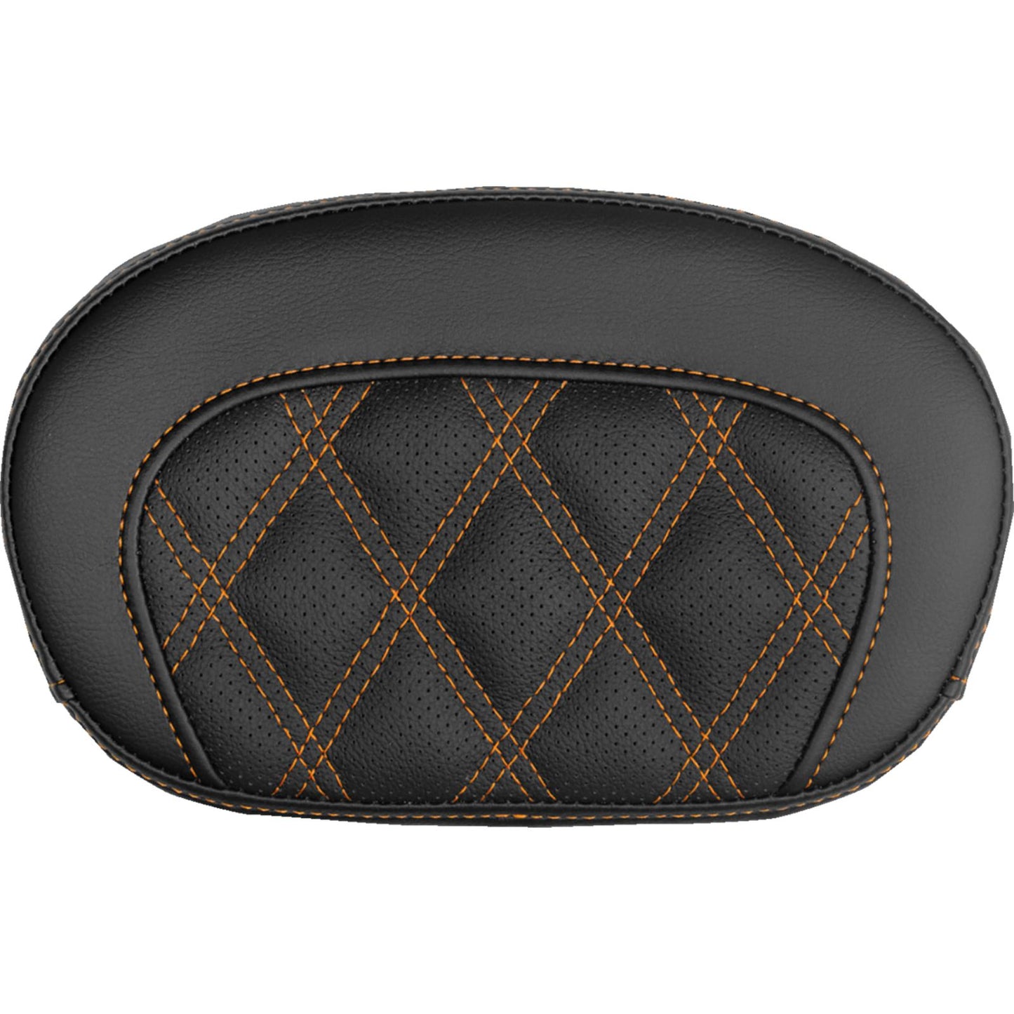 Saddlemen Mini Contour Sissy Bar Pad - Lattice Stitch - Orange Stitch [MPN: 061018403]_2147408