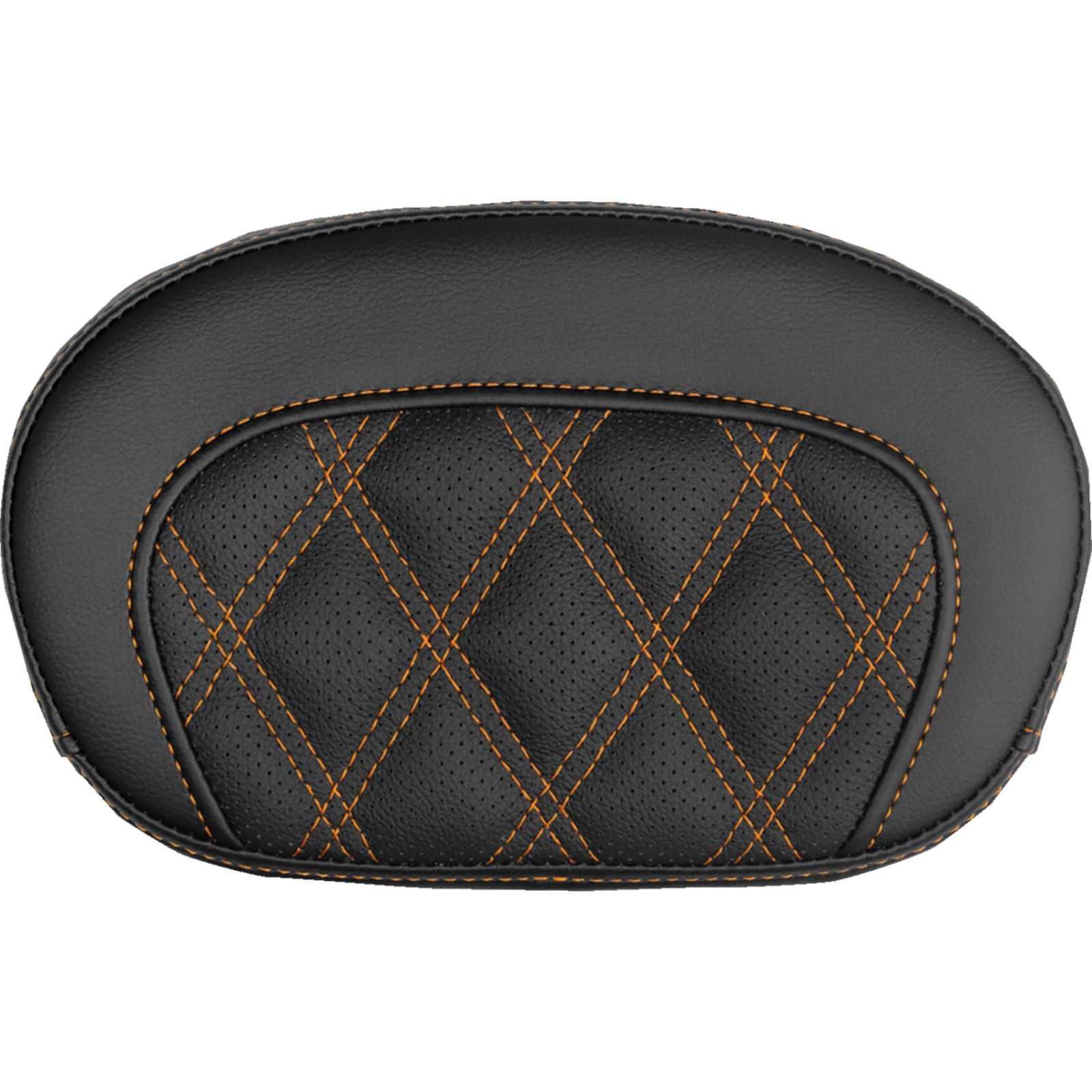 Saddlemen Mini Contour Sissy Bar Pad - Lattice Stitch - Orange Stitch [MPN: 061018403]_2147408