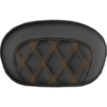 Saddlemen Mini Contour Sissy Bar Pad - Lattice Stitch - Orange Stitch [MPN: 061018403]_2147408