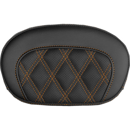 Saddlemen Mini Contour Sissy Bar Pad - Lattice Stitch - Orange Stitch [MPN: 061018403]_2147408
