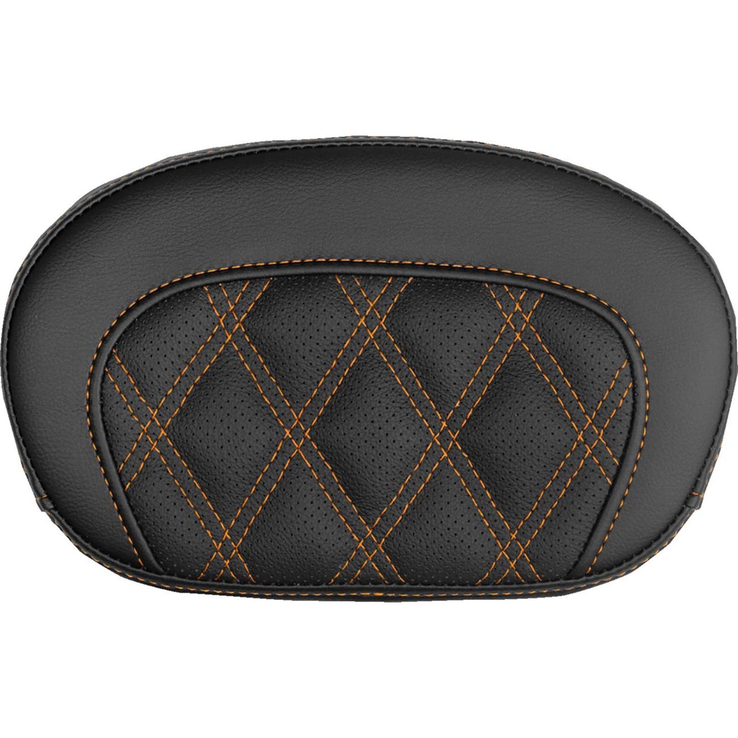 Saddlemen Mini Contour Sissy Bar Pad - Lattice Stitch - Orange Stitch [MPN: 061018403]_2525876