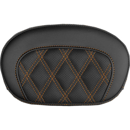 Saddlemen Mini Contour Sissy Bar Pad - Lattice Stitch - Orange Stitch [MPN: 061018403]_2525876