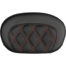 Saddlemen Mini Contour Sissy Bar Pad - Lattice Stitch - Red Stitch [MPN: 061018404]_2147351