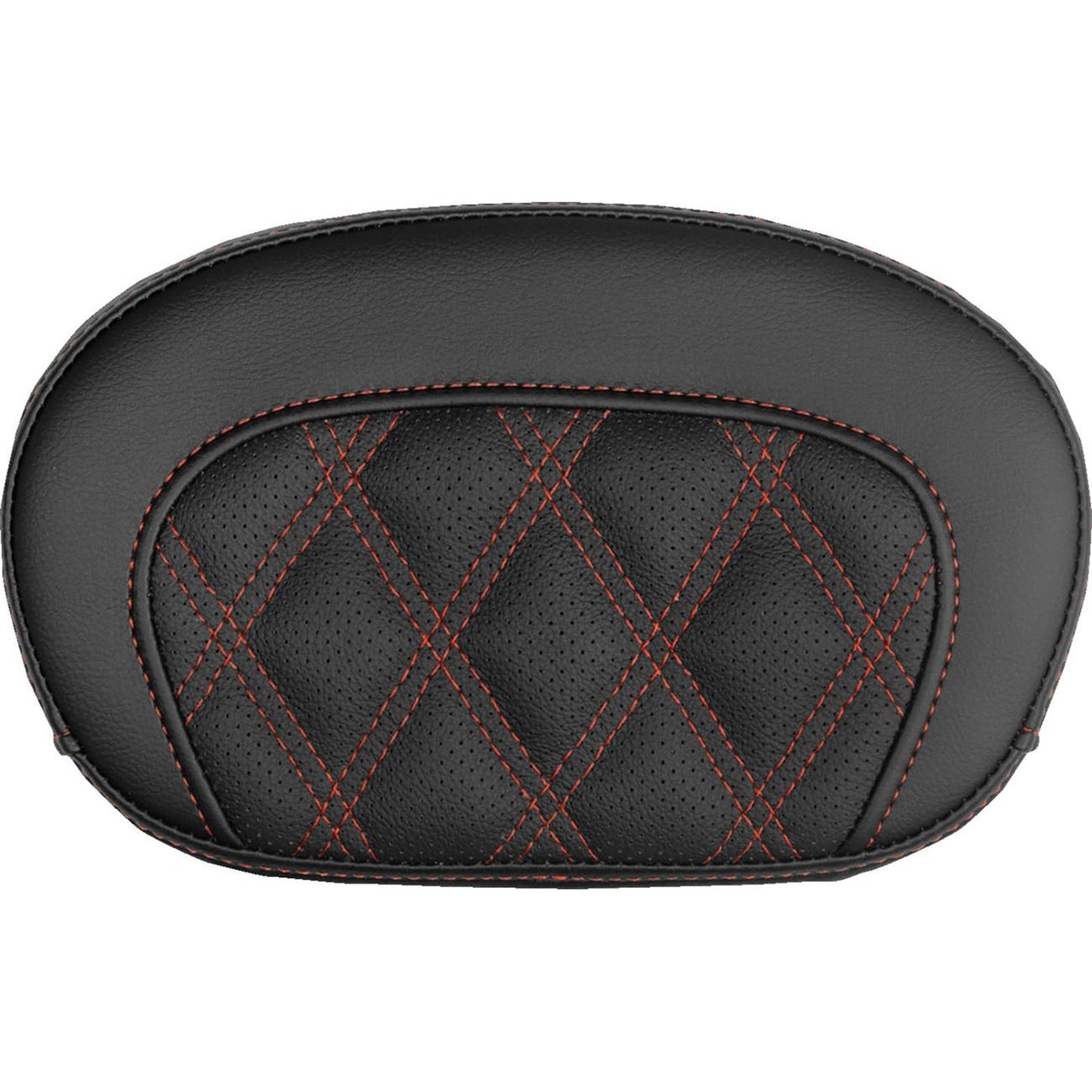 Saddlemen Mini Contour Sissy Bar Pad - Lattice Stitch - Red Stitch [MPN: 061018404]_2525877