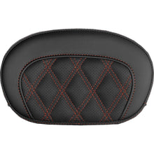 Saddlemen Mini Contour Sissy Bar Pad - Lattice Stitch - Red Stitch [MPN: 061018404]_2525877