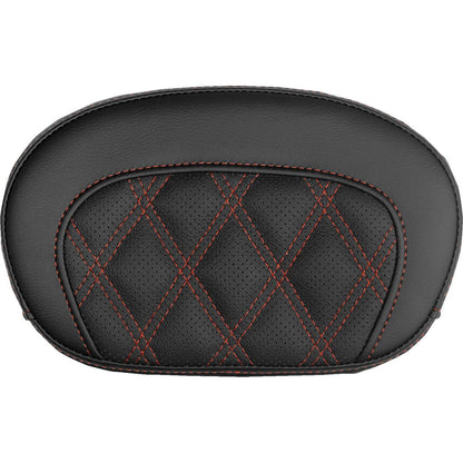 Saddlemen Mini Contour Sissy Bar Pad - Lattice Stitch - Red Stitch [MPN: 061018404]_2525877