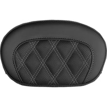 Saddlemen Mini Contour Sissy Bar Pad - Lattice Stitch - Silver Stitch [MPN: 061018405]_2147617