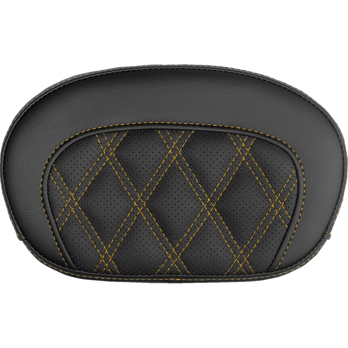 Saddlemen Mini Contour Sissy Bar Pad - Lattice Stitch - Gold Stitch [MPN: 061018407]_2147650
