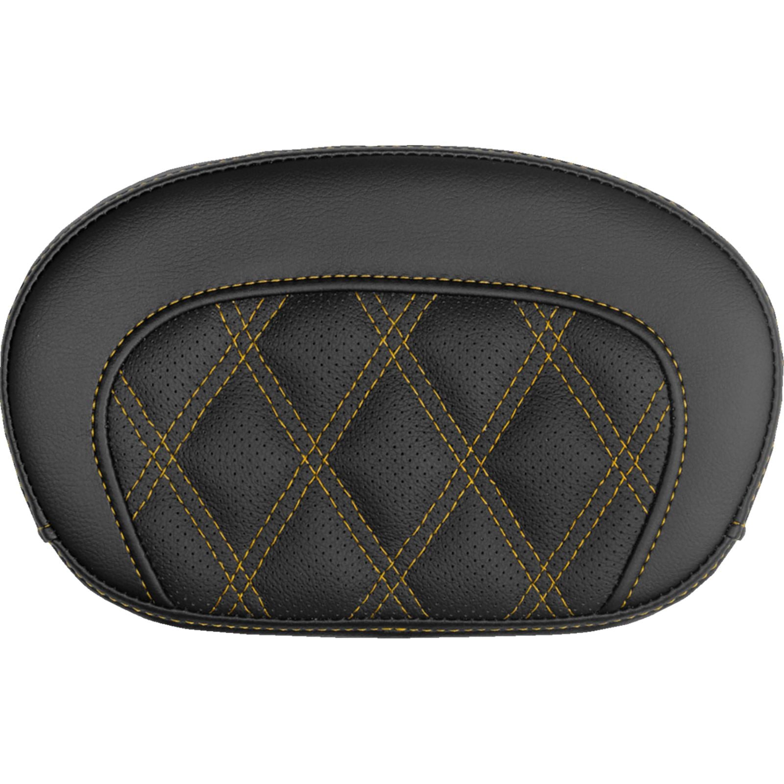 Saddlemen Mini Contour Sissy Bar Pad - Lattice Stitch - Gold Stitch [MPN: 061018407]_2147650