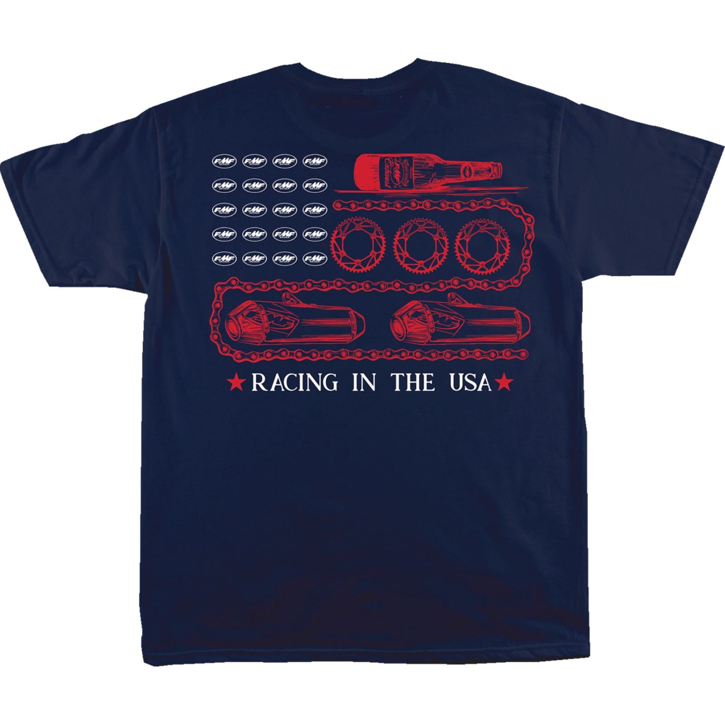 FMF Racing Racing in the USA T-Shirt - Navy_2147613