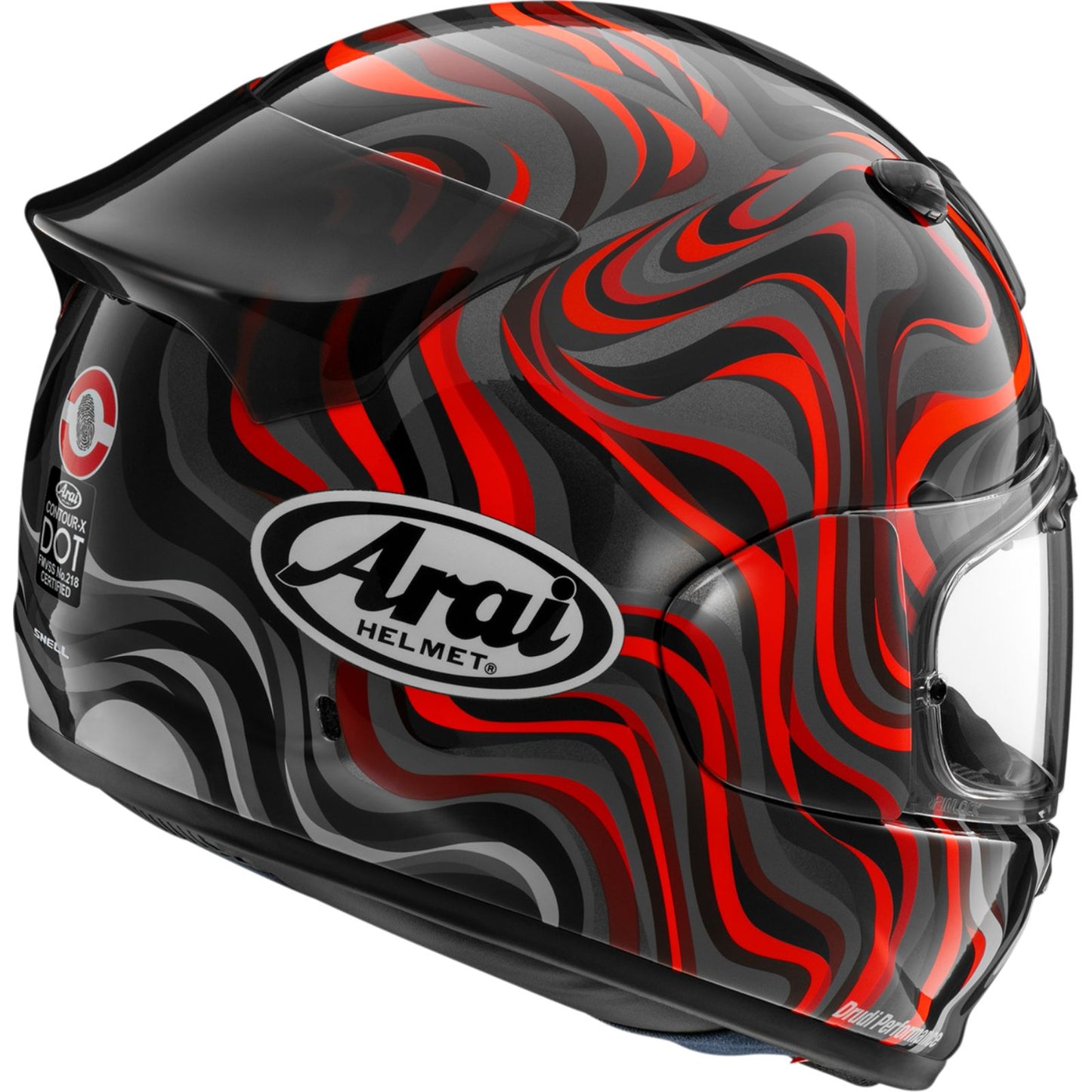 Arai Contour-X Helmet - Swirl - Red_2202552