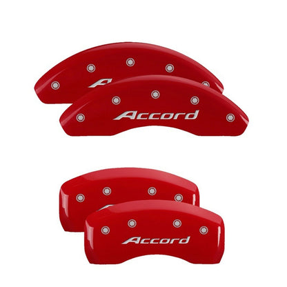 MGP Caliper Covers Front & Rear Red Power Coat fits Honda Accord [MPN: 20225SACCRD]_2458350