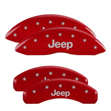 MGP Caliper Covers Front & Rear fits 11-18 Jeep Grand Cherokee Red  [MPN: 42020SJEPRD]_2229196