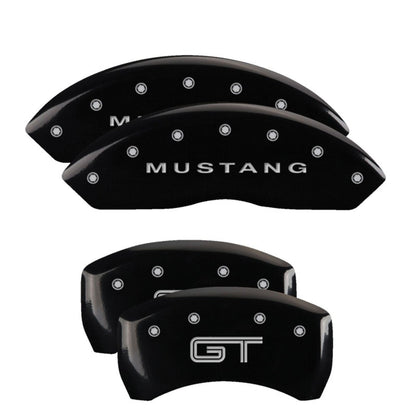MGP Caliper Covers Front Mustang Rear fits S197/GT Black  [MPN: 10197SMG2BK]_2225399