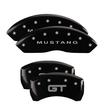 MGP Caliper Covers Front Mustang Rear fits S197/GT Black  [MPN: 10197SMG2BK]_2539638