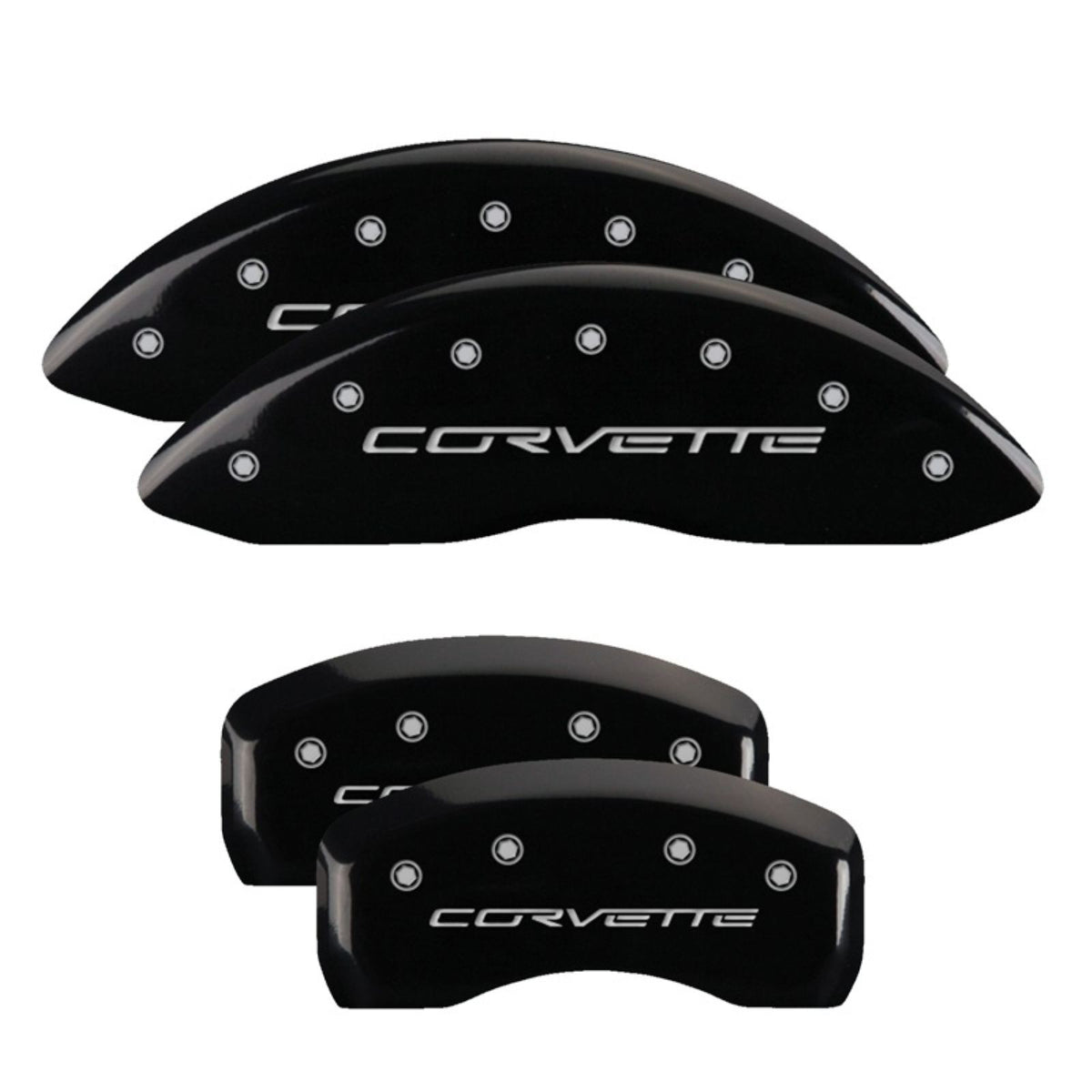 MGP Caliper Covers Front & Rear fits C6/Corvette Black  [MPN: 13008SCV6BK]_2230376