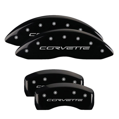 MGP Caliper Covers Front & Rear fits C6/Corvette Black  [MPN: 13008SCV6BK]_2458666