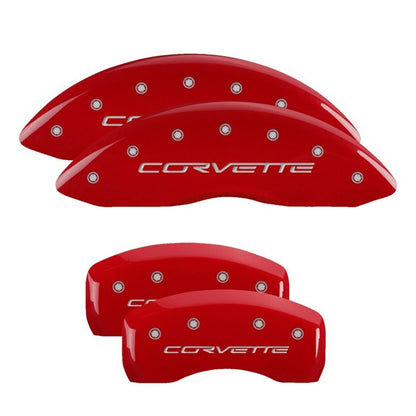 MGP Caliper Covers Front & Rear fits C6/Corvette - Red [MPN: 13008SCV6RD]_2553000