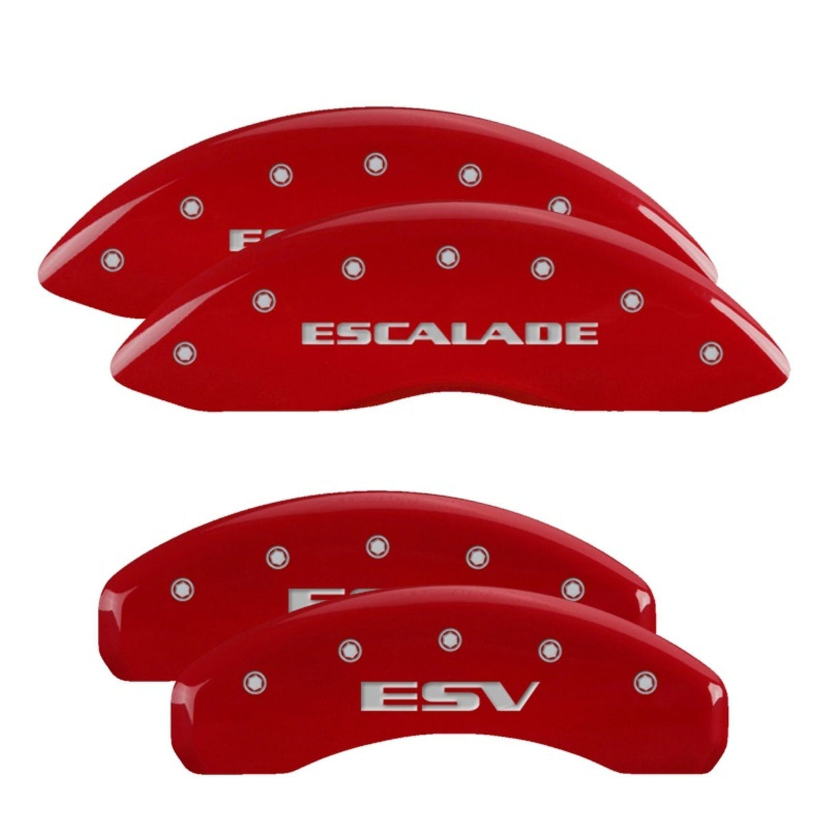 MGP Caliper Covers Front fits Escalade Rear ESV Red  [MPN: 35015SESVRD]_2230178