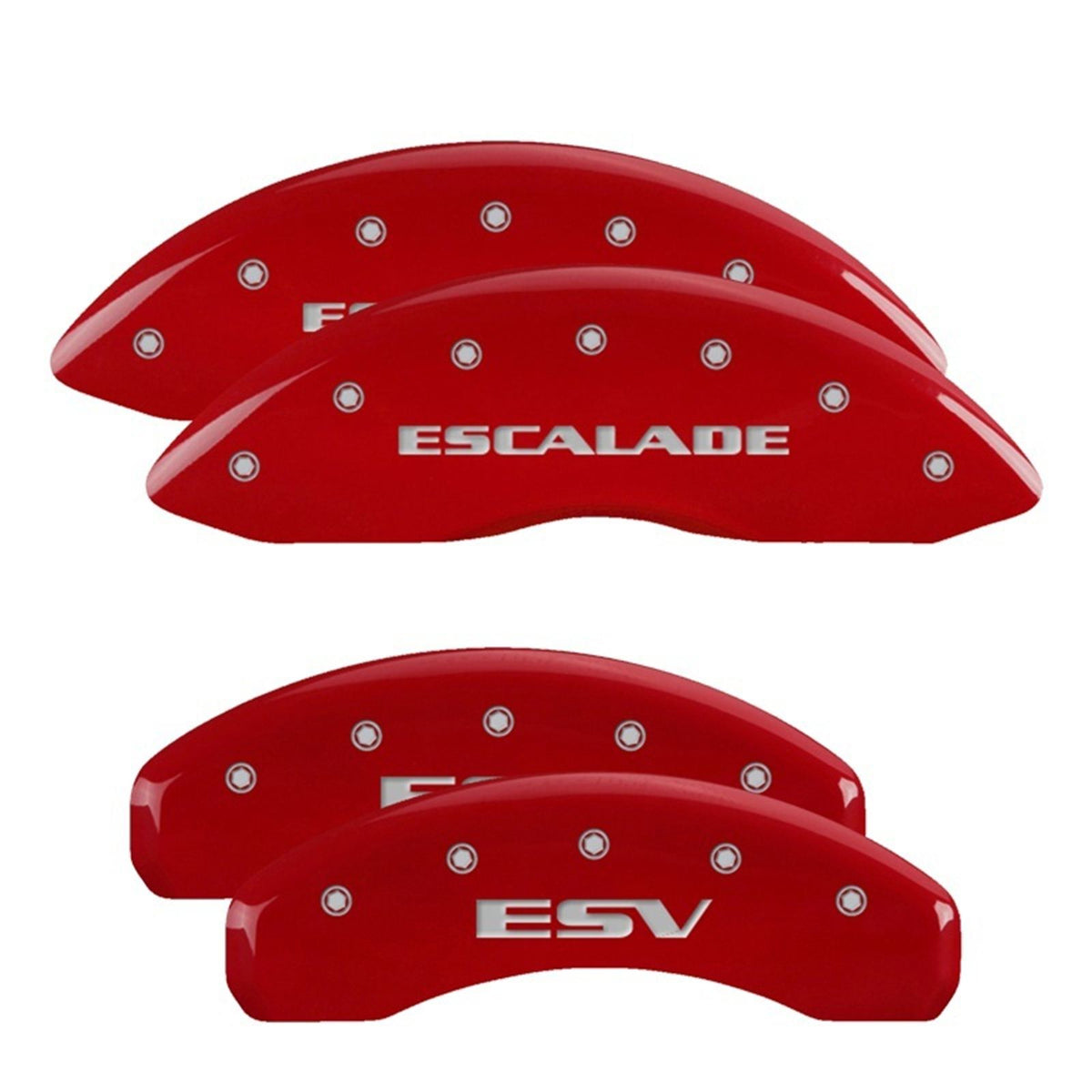 MGP Caliper Covers Front fits Escalade Rear ESV Red  [MPN: 35015SESVRD]_2458743