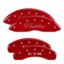 MGP Caliper Covers Front Cursive fits Cadillac Rear CTS Red  [MPN: 35013SCTSRD]_2458793