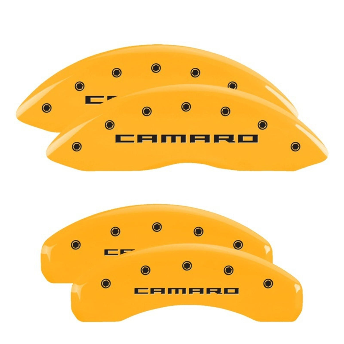 MGP Caliper Covers Front & Rear Gen 5/Camaro Yellow [MPN: 14033SCA5YL]_2458866