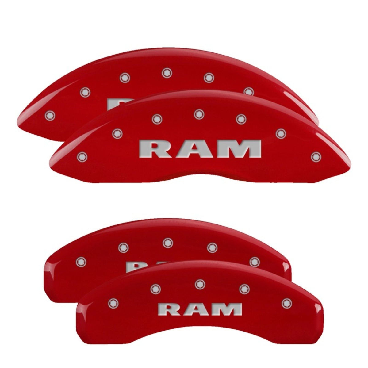 MGP Caliper Covers Front & Rear fits RAM Red  [MPN: 55001SRAMRD]_2232342
