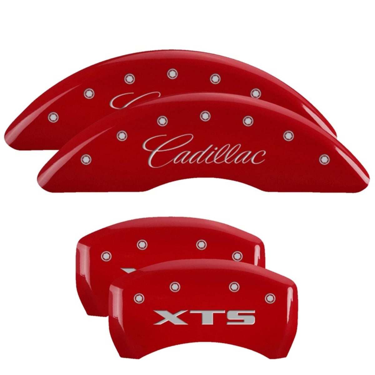 MGP Caliper Covers Front Cadillac Rear XTS Red  [MPN: 35008SXTSRD]_2225698
