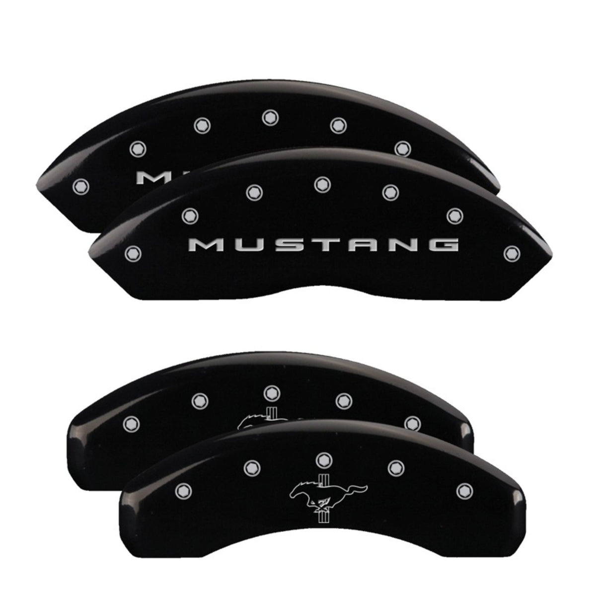 MGP Caliper Covers Front 2015/Mustang Rear fits 2015/Bar & Pony Black  [MPN: 10202SMB2BK]_2225743