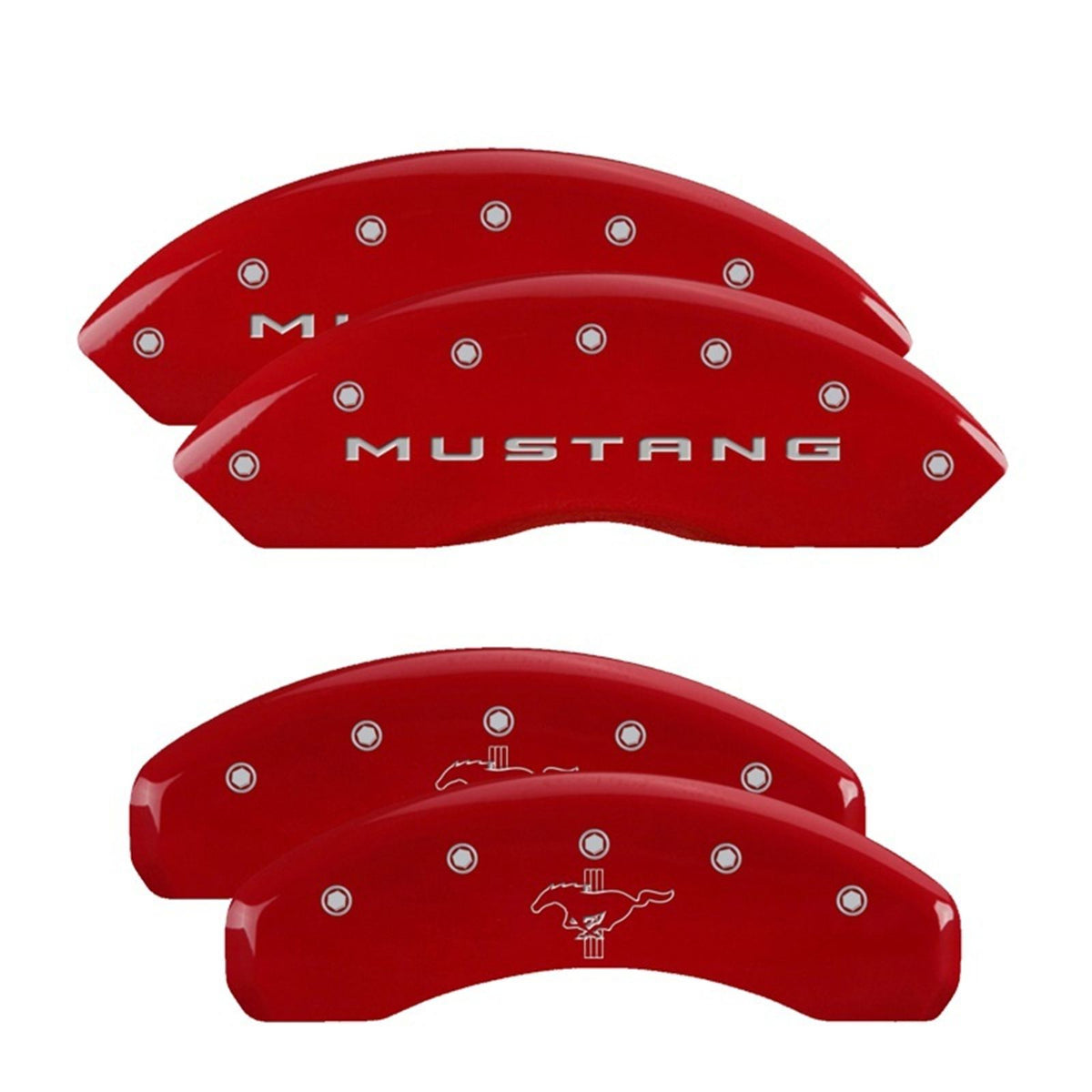 MGP Caliper Covers Front 2015/Mustang Rear fits 2015/Bar & Pony - Red [MPN: 10202SMB2RD]_2555529
