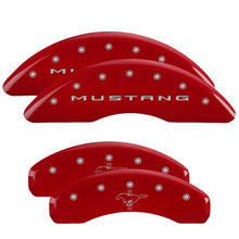 MGP Caliper Covers Front 2015/Mustang Rear fits 2015/Bar & Pony Red/Silver - 19" [MPN: 10204SMB2RD]_2225824
