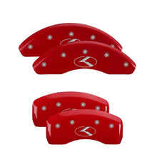 MGP Caliper Covers Front & Rear Circle fits Kia Red  [MPN: 21069SCRKRD]_2230096