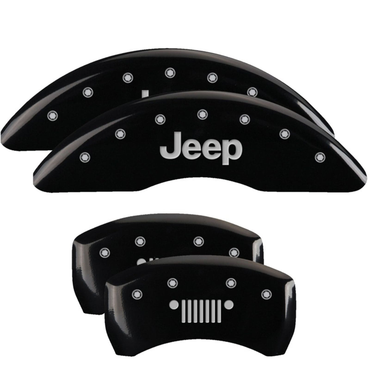 MGP Caliper Covers Front & Rear fits Jeep Black  [MPN: 42012SJPLBK]_2227152
