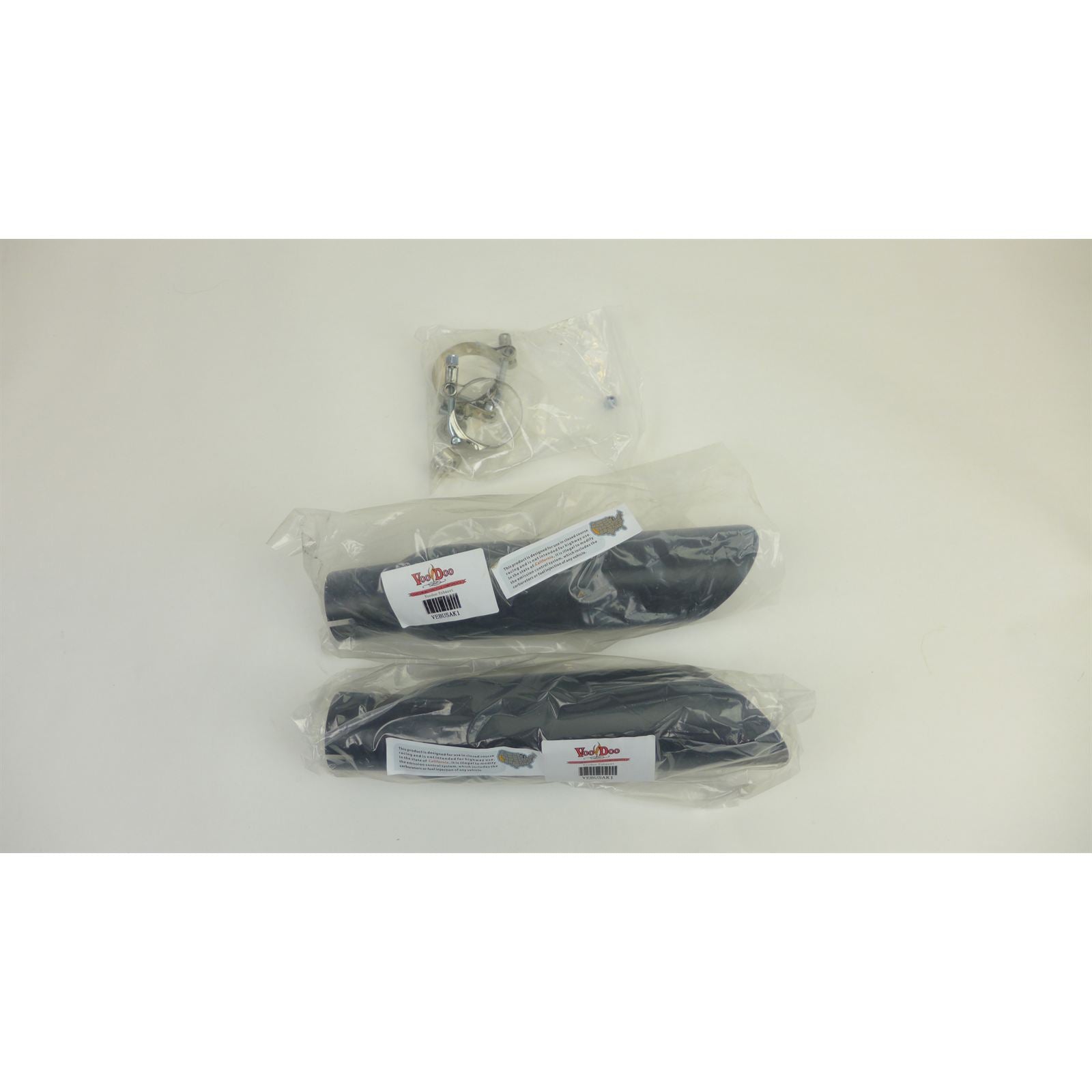 Voodoo Slip-On Dual - Black for Suzuki Hayabusa OPEN BOX [MPN: VEBUSAK1B]_2294885