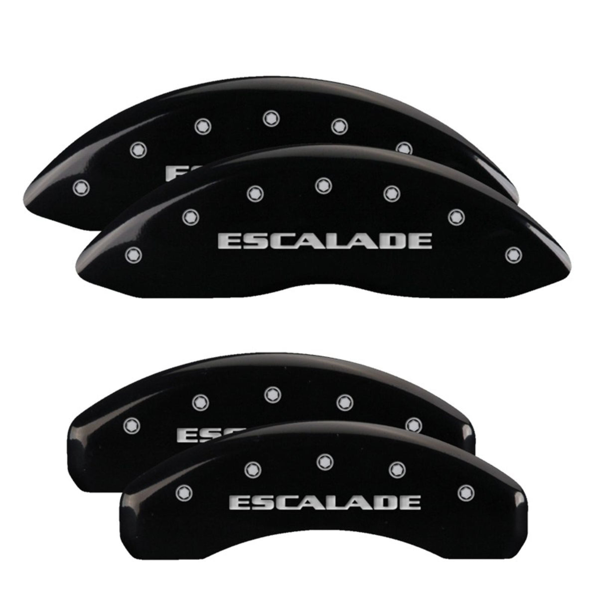 MGP Caliper Covers Front & Rear fits Escalade Black  [MPN: 35015SESCBK]_2228408