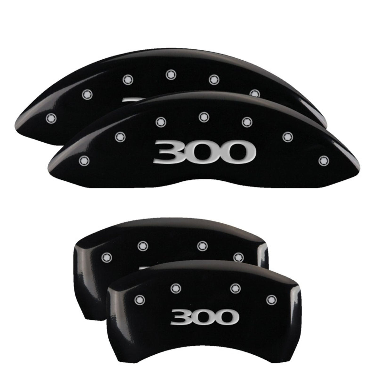 MGP Caliper Covers Front & Rear fits 300 Black  [MPN: 32020S300BK]_2228677