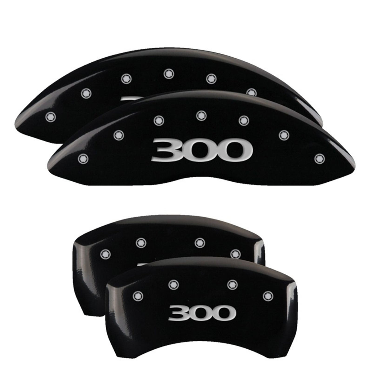 MGP Caliper Covers Front & Rear fits 300 Black  [MPN: 32020S300BK]_2538494