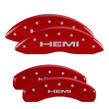 MGP Caliper Covers Front & Rear fits Hemi Red  [MPN: 55001SHEMRD]_2231742
