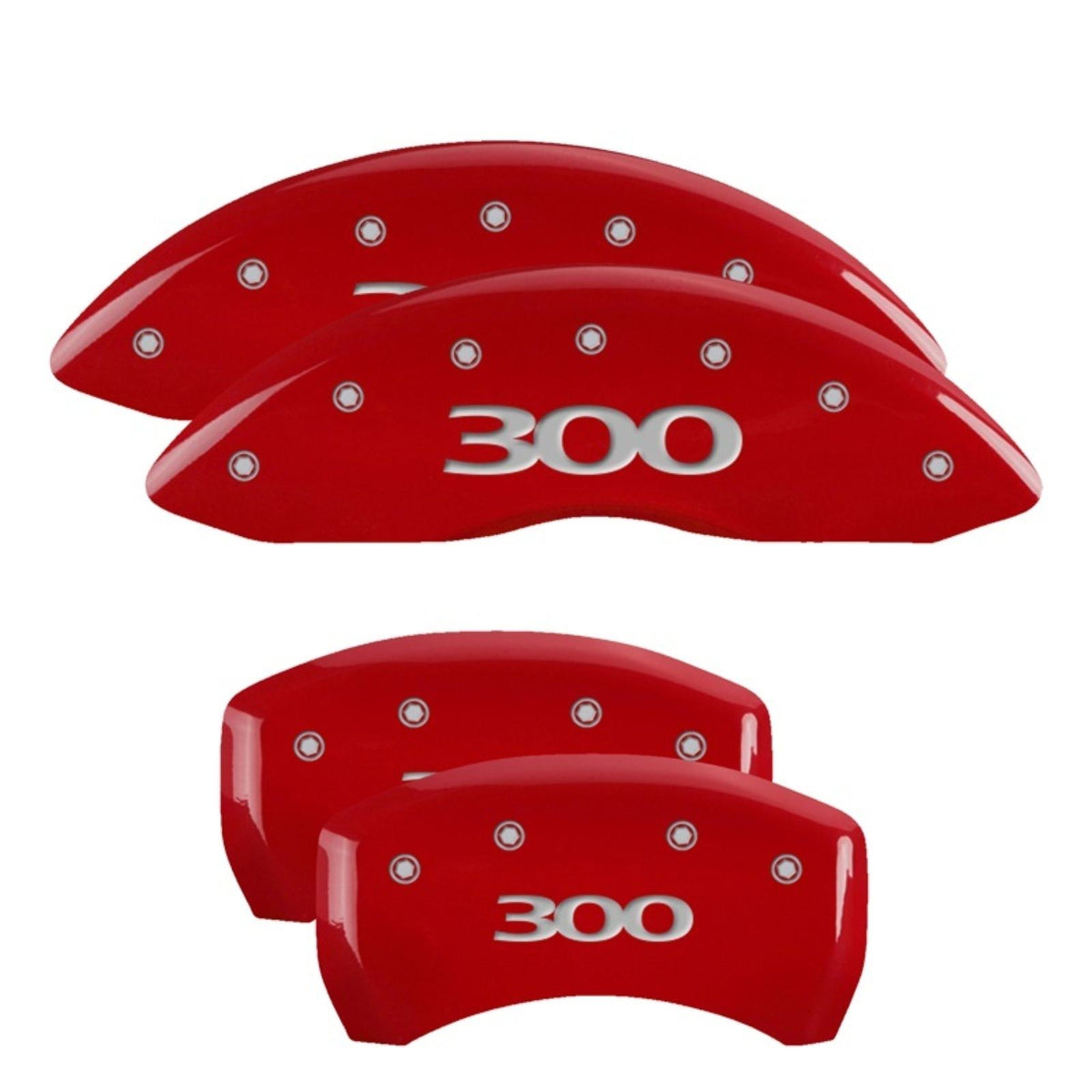 MGP Caliper Covers Front & Rear fits 300 Red  [MPN: 32016S300RD]_2228609