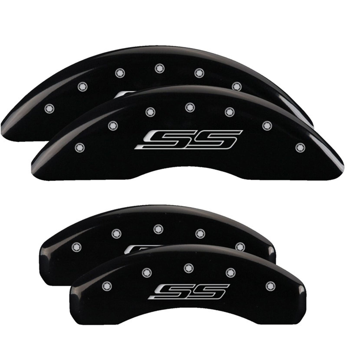 MGP Caliper Covers Front & Rear Gen 5 fits SS Black  [MPN: 14241SSS5BK]_2461949